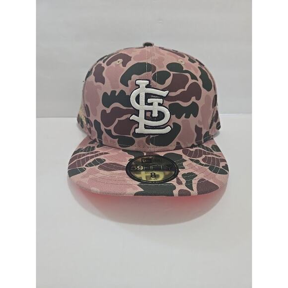 St. Louis Cardinals New Era 59Fifty Duck Camo 2011 World Series Fitted Hat 8 NWT - Picture 1 of 9